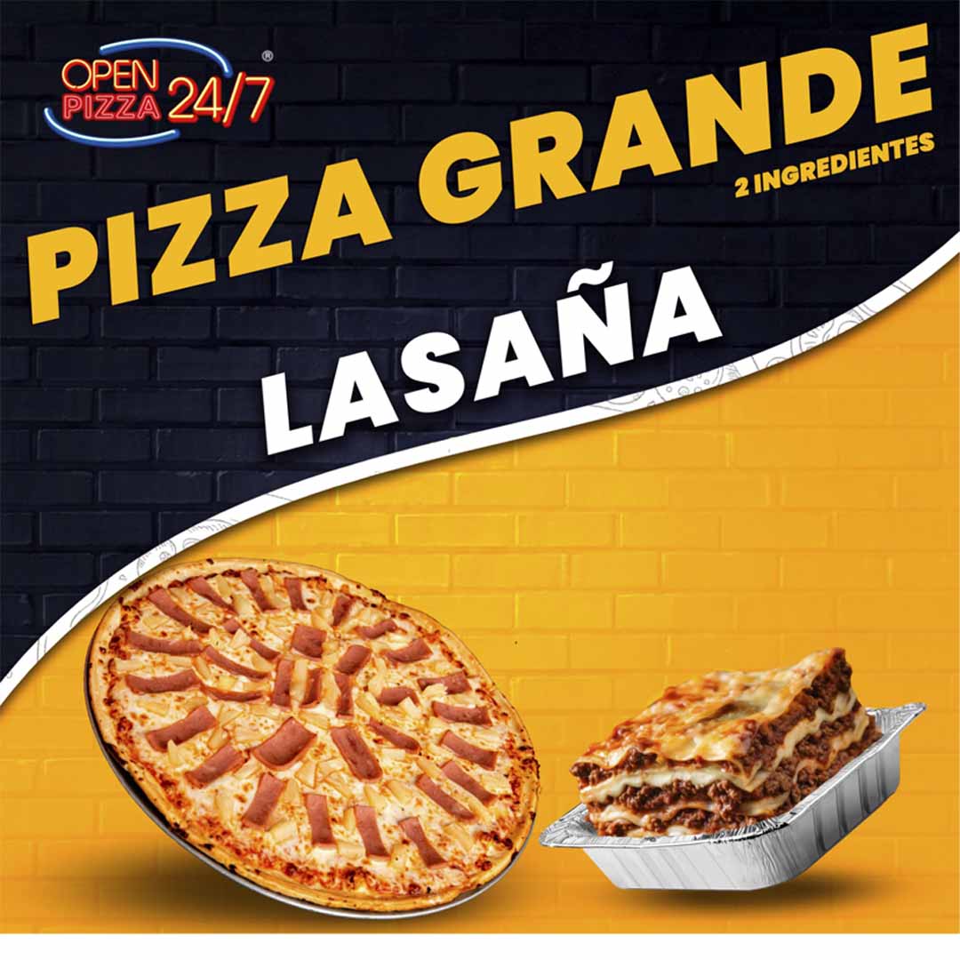 Promo Pizza Grande + Lasaña