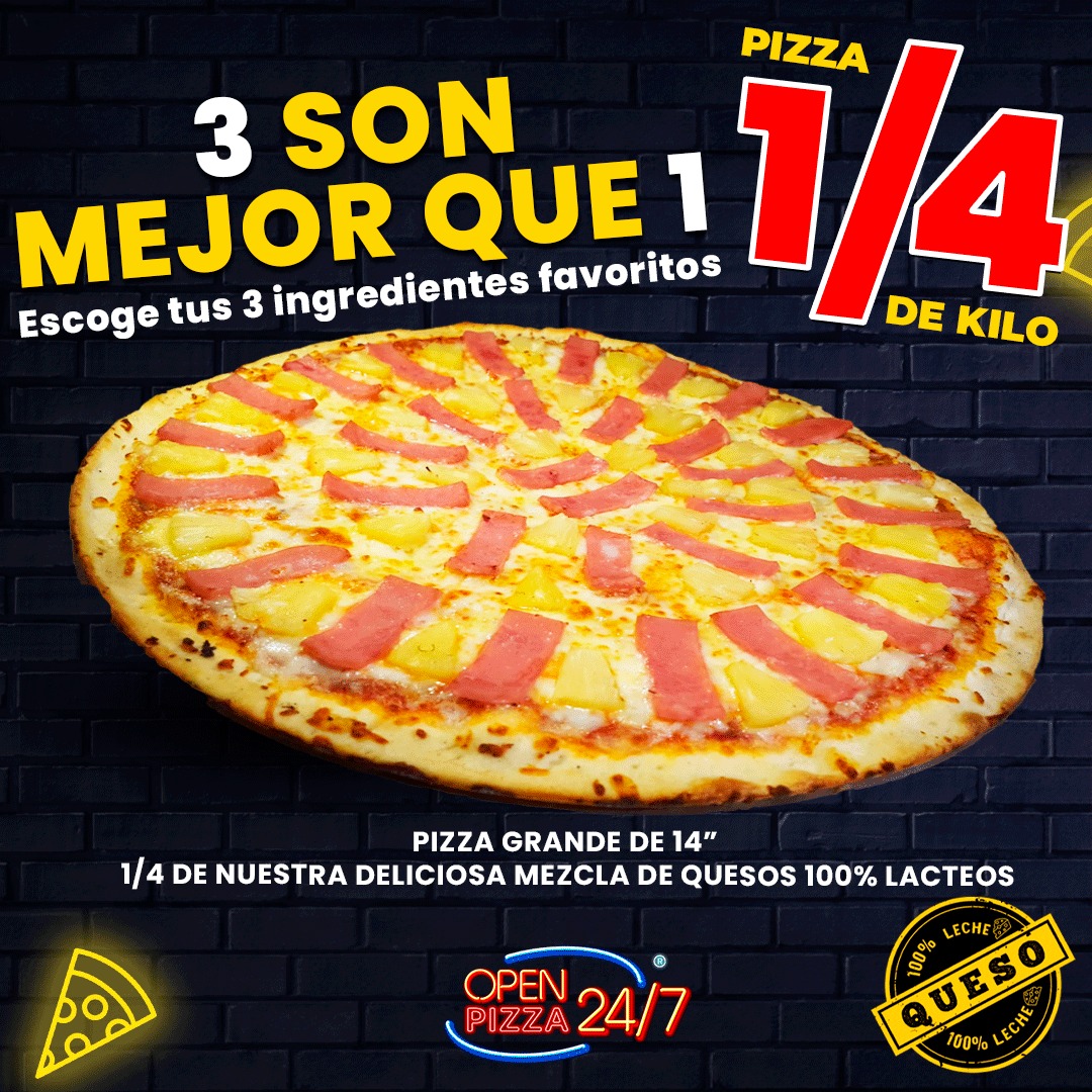 Pizza Grande Un Cuarto de Kilo